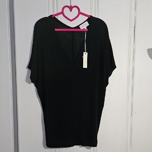 LOFT Elegant Black Women's Tunic Top